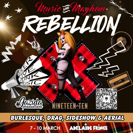 Music & Mayhem: Rebellion show poster