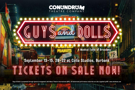 Guys and Dolls show poster