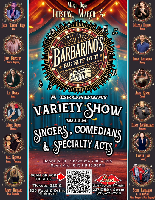 Barbarino's Big Nite Out! in Off-Off-Broadway