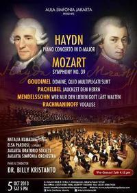 MOZART Symphony show poster