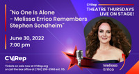 No One is Alone - Melissa Errico Remembers Stephen Sondheim show poster