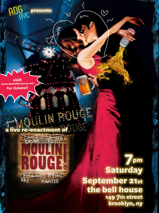 A Drinking Game NYC presents: Moulin Rouge! show poster