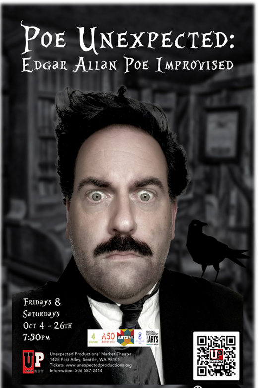 Poe Unexpected: Edgar Allan Poe Improvised show poster