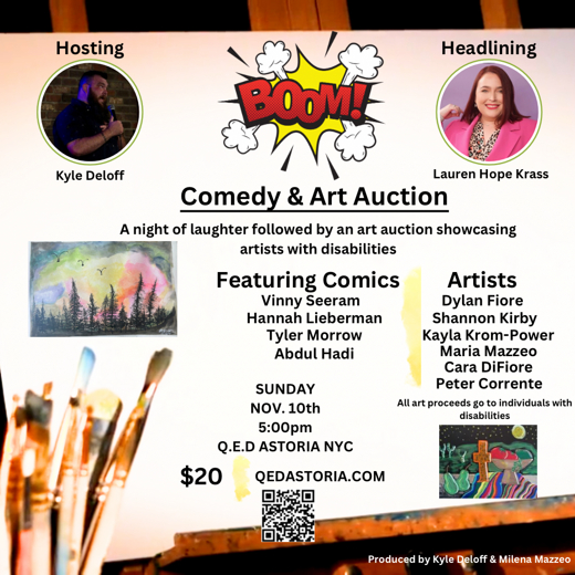 Boom! Comedy & Art Auction show poster