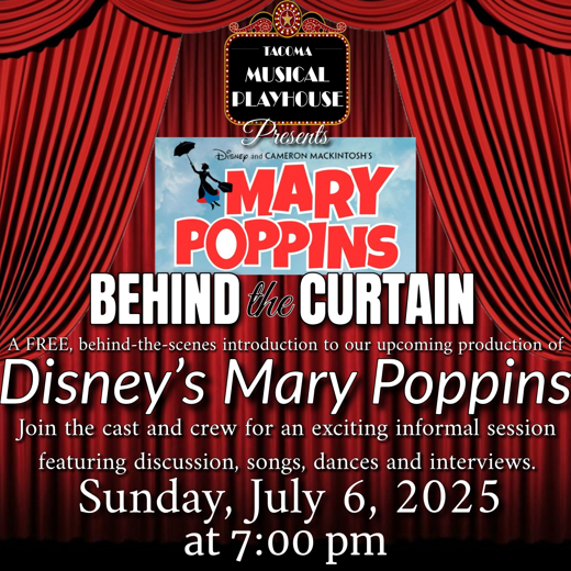 Behind the Curtain: Mary Poppins show poster