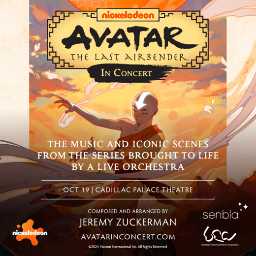 Avatar: The Last Airbender In Concert show poster