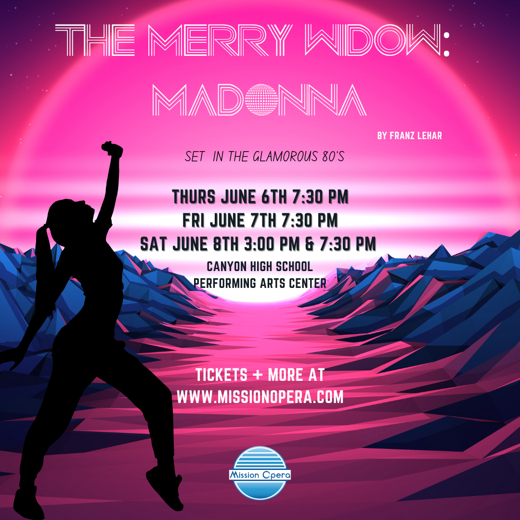 The Merry Widow: Madonna show poster