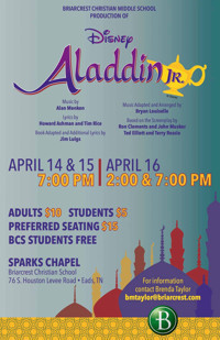 Aladdin Jr. show poster