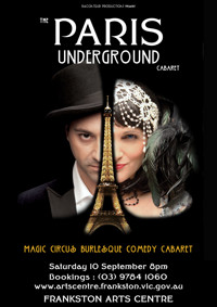The Paris Underground Cabaret in Australia - Melbourne Logo