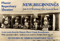 New Beginnings: a new work about the historic Placer County Roundhouses show poster