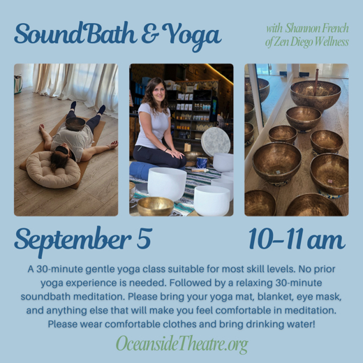 Gentle Yoga and Soundbath show poster