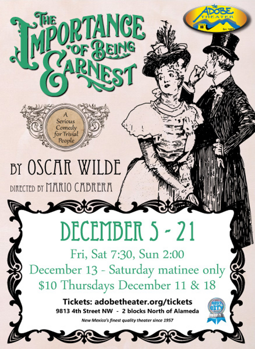 THE IMPORTANCE OF BEING EARNEST