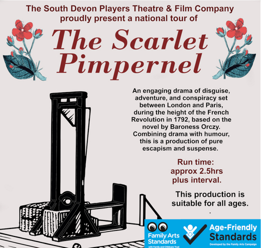 The Scarlet Pimpernel - Budleigh Salterton - period drama theatre show poster