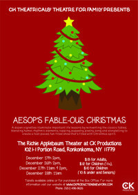 Aesop's Fable...ous Christmas Tree show poster