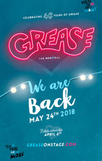 Grease the Musical show poster