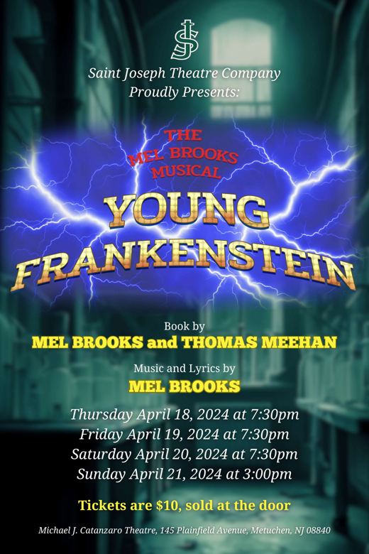 The Mel Books Musical Young Frankenstein show poster