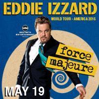 EDDIE IZZARD: Force Majeure World Tour show poster