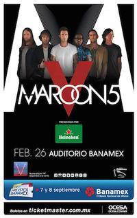 Maroon 5 show poster