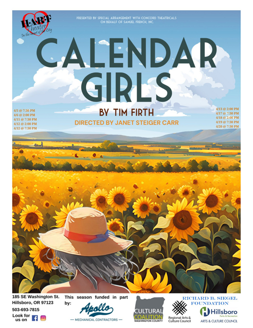 Calendar Girls in Portland