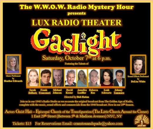 WWOW Radio Mystery Hour - Lux Radio Theater in Off-Off-Broadway