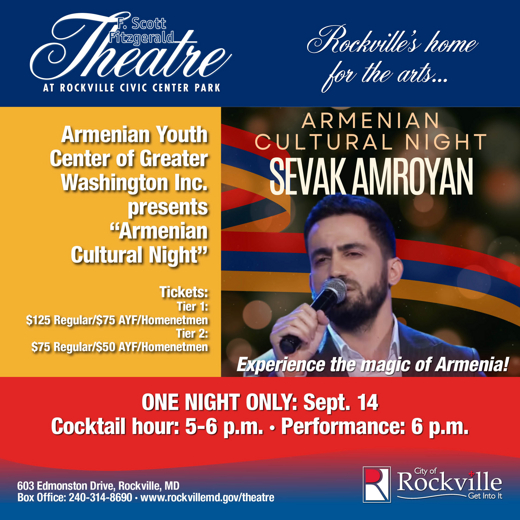 Armenian Youth Center of Greater Washington Inc. presents Armenian Cultural Night in Washington, DC
