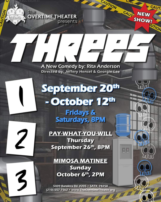 Threes show poster