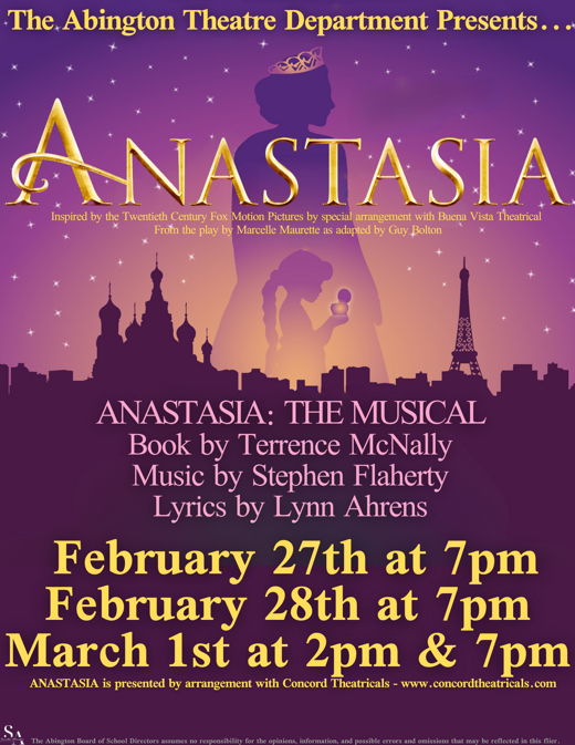 Anastasia The Musical in Philadelphia