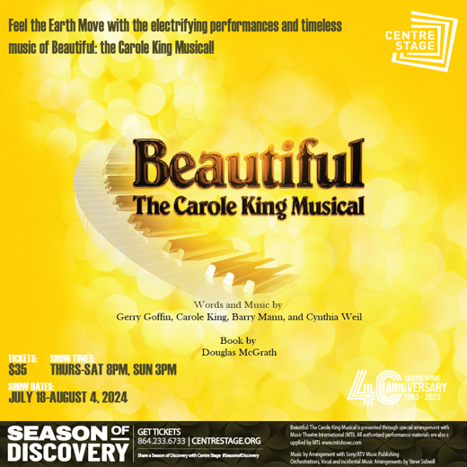 Beautiful: The Carole King Musical in South Carolina