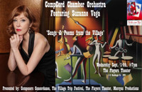 Songs & Poems from the Village CompCord Chamber Orchestra featuring Suzanne Vega