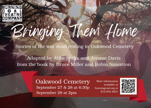 2024 Oakwood Cemetery Series: Bringing Them Home show poster