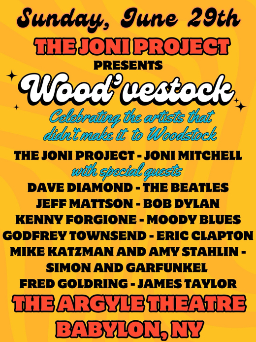 The Joni Project & Friends present “Wood’vestock” in Long Island