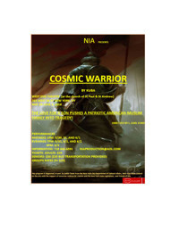 Cosmic Warrior show poster