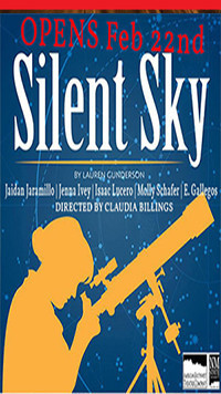 Lauren Gunderson's SILENT SKY show poster