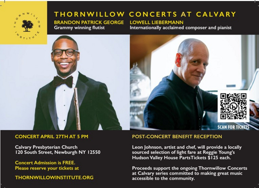 Free Thornwillow Concerts at Calvary show poster