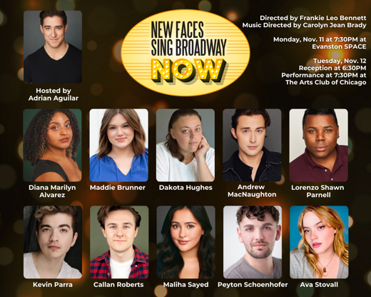 New Faces Sing Broadway NOW show poster