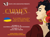 Pacific Lyric Association Presents “Carmen” October 14-23, 2022 in San Diego Logo