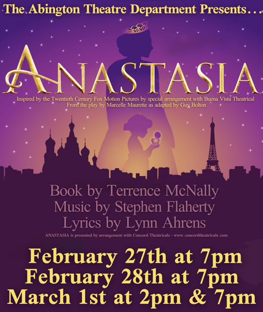 Anastasia The Musical show poster