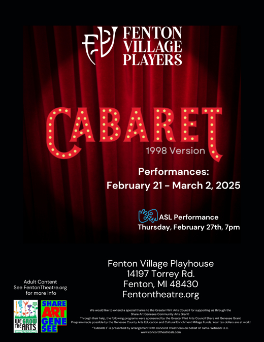 Cabaret (1998 Version) show poster