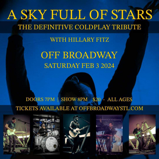 A Sky Full of Stars - The Definitive Coldplay Tribute show poster