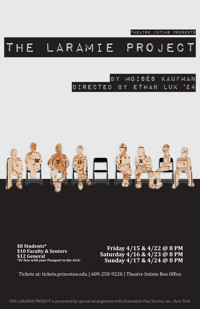 The Laramie Project by Moises Kaufman show poster