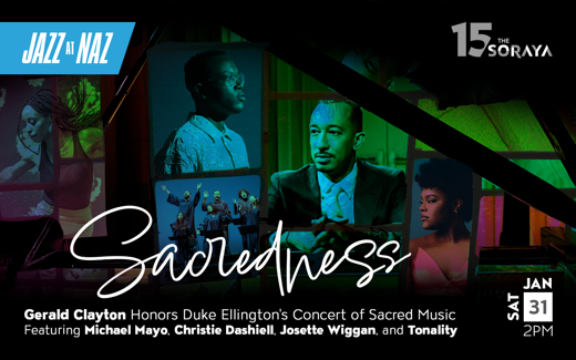 Sacredness: Gerald Clayton Honors Duke Ellington's Concert of Sacred Music show poster