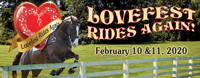 “Lovefest Rides Again” show poster