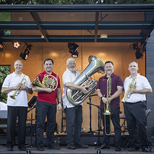 FREE COMMUNITY CONCERT with Columbia River Brass Quintet show poster