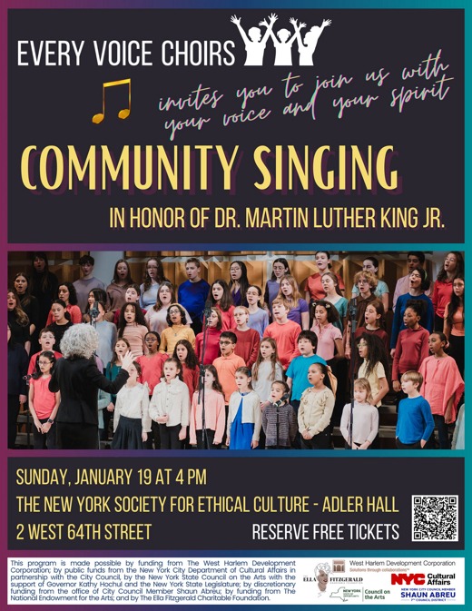 Community Singing For Martin Luther King Jr. Day in Off-Off-Broadway