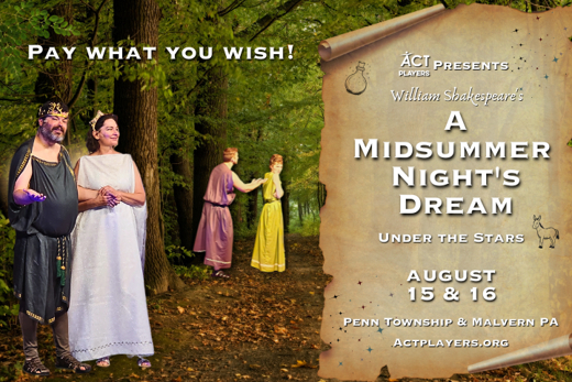 Midsummer Night's Dream Under the Stars - Pay what you wish!