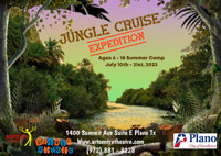 Free Art & Drama Summer Camps Jungle Cruise 
