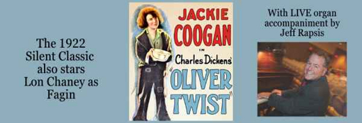 OLIVER TWIST • The 1922 Classic Silent Film with Jeff Rapsis LIVE on the organ • Fri Dec 13, 7pm