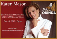 Karen Mason: Live At the Orinda show poster