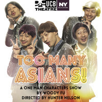 TOO MANY ASIANS! A ONE MAN CHARACTERS SHOW BY WOODY FU show poster