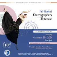Fall Student Choreographers' Showcase show poster